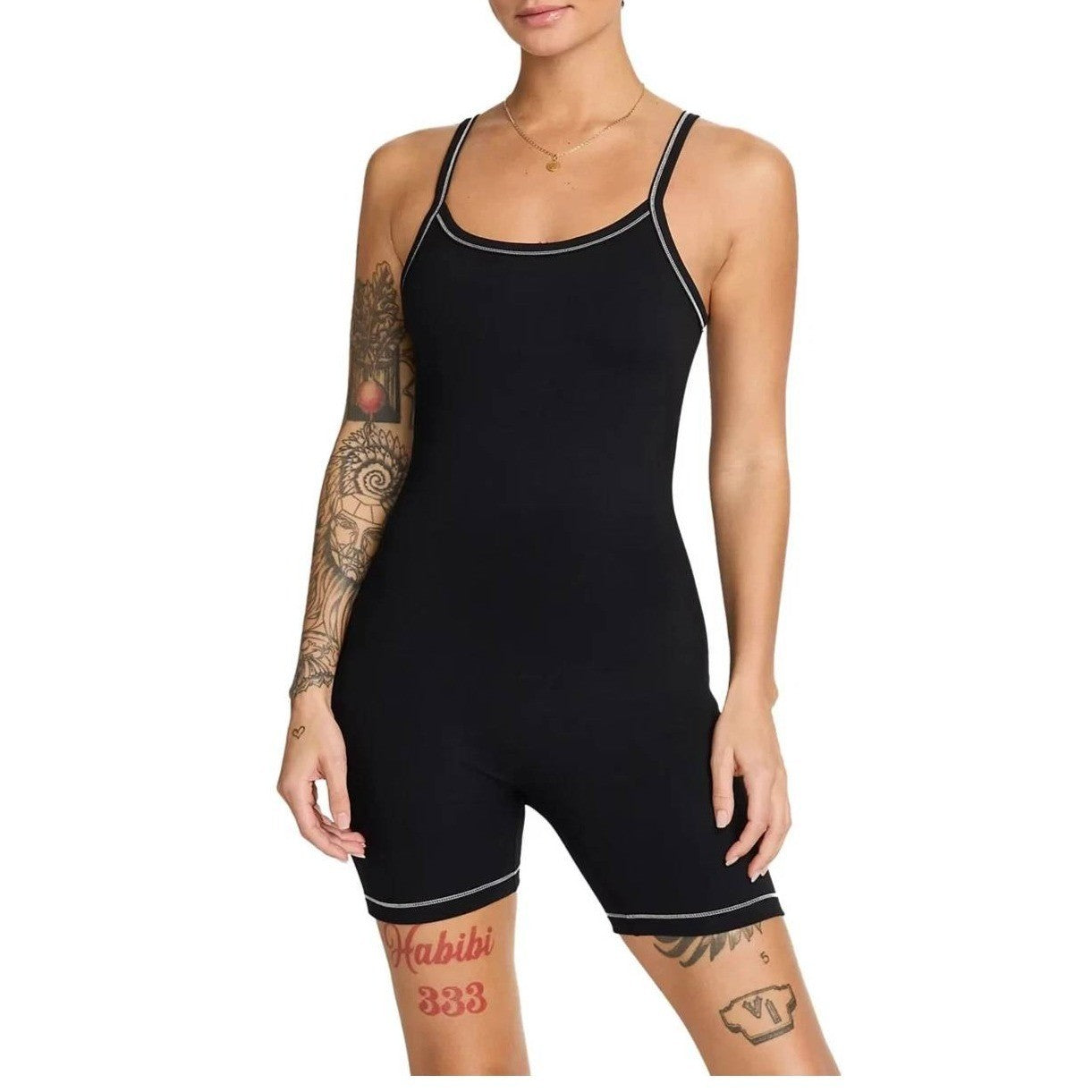 NWT Women's Nike One Dri-FIT Short Bodysuit | XL in Black