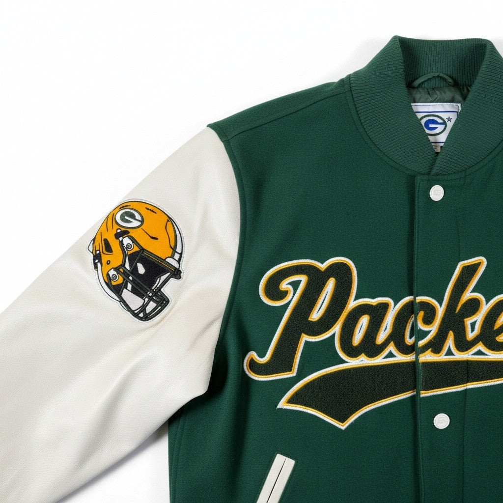 STARTER NFL Green Bay Packers Varsity Jacket Men's Large – Quilted Lining – NWT