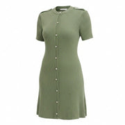 NWT French Connection Women's Mini Sweater Dress - Olive Green