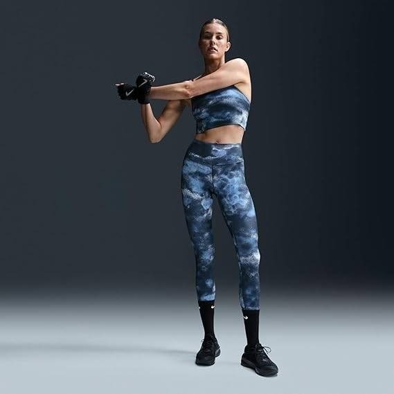 NWT Nike Women's Medium High-Waisted 7/8 Printed Leggings (Armory Navy/Black)