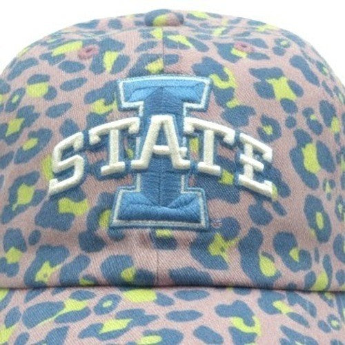 NWT '47 Brand Iowa State Cyclones Youth Hat Purple Leopard Print Adjustable