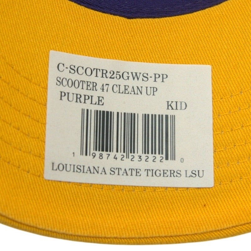 LSU Tigers Hat – ’47 Brand Clean Up Adjustable – Purple/Gold – NWT (Kids)