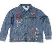 NWT Caitlin Clark #22 Indiana Fever Custom Denim Jacket WNBA FISLL Trucker XL