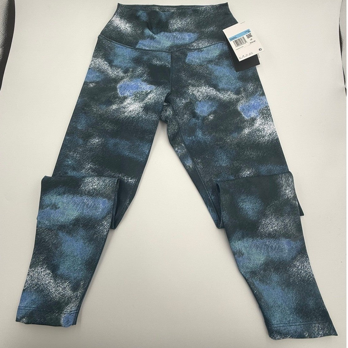 NWT Nike Women's Medium High-Waisted 7/8 Printed Leggings (Armory Navy/Black)