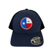 NWT Travis Mathew Golf Snapback Mesh Trucker Hat – Navy – River Walk Texas Flag