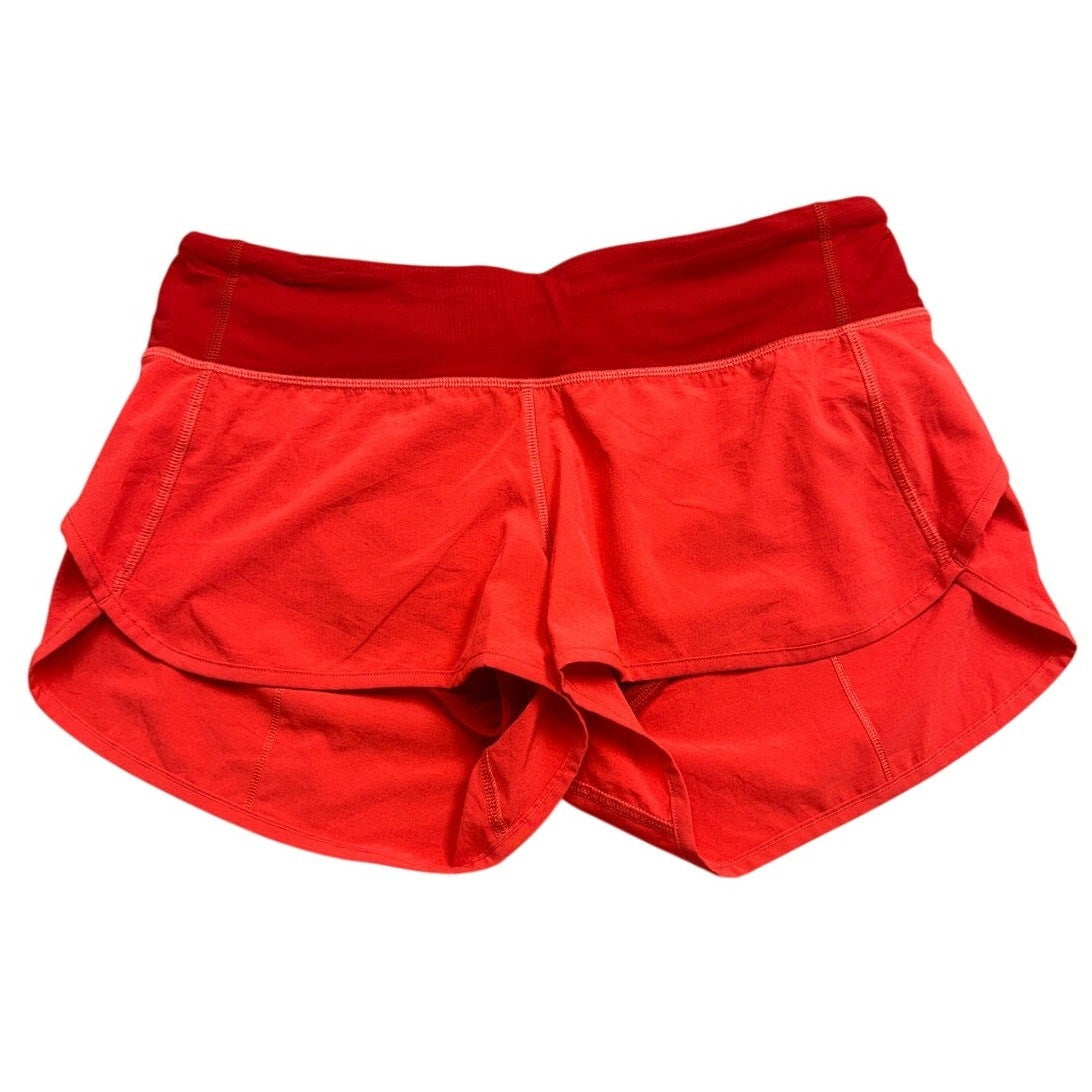 Lululemon Speed Short 2.5” Vibrant Coral Women’s Size 6 Running Athletic