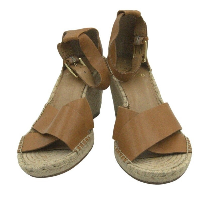 Vince Camuto Espadrille Wedge Sandals with Ankle Strap – Tan | Women’s 8.5