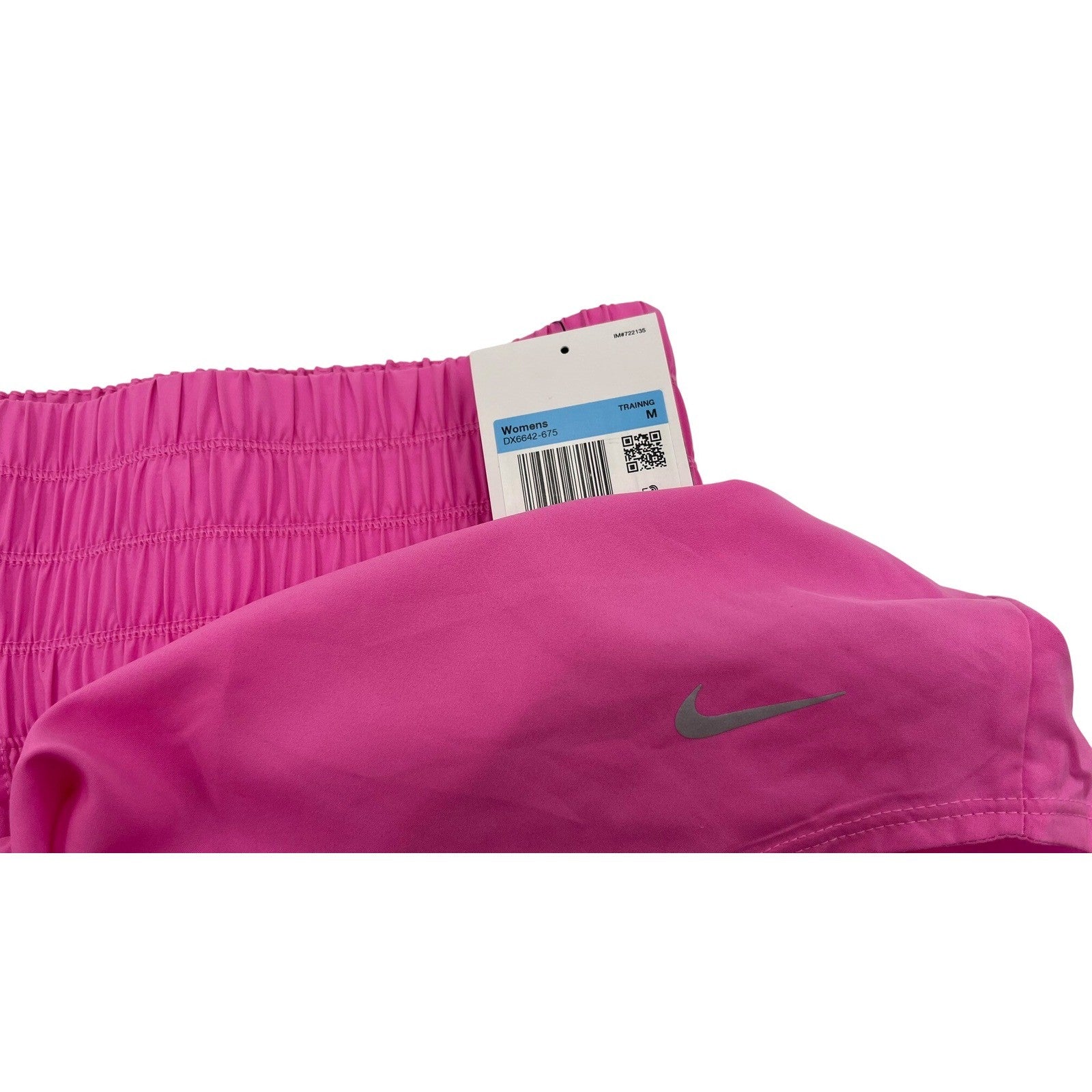 NWT Nike Women's Medium Training Shorts Pink  | High-Waisted Dri-FIT | IM#722135