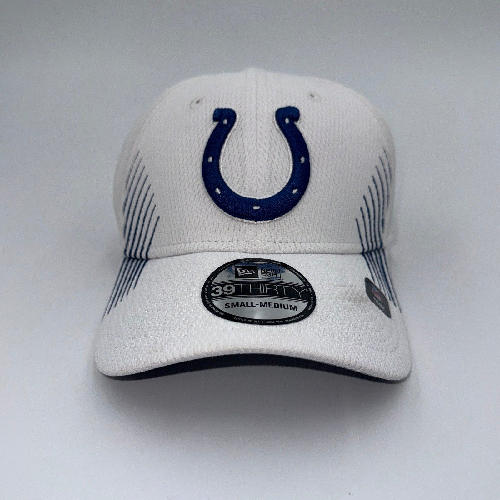 New Era 39THIRTY Indy Colts Embroidered NFL Hat S/M | Fitted | Side Callout