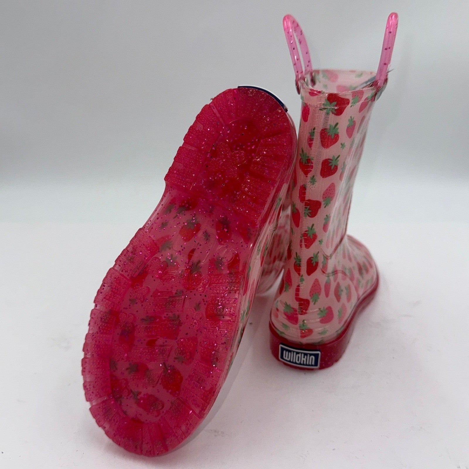 NWT Wildkin Rain Boots Youth Size 1  in Strawberry Patch