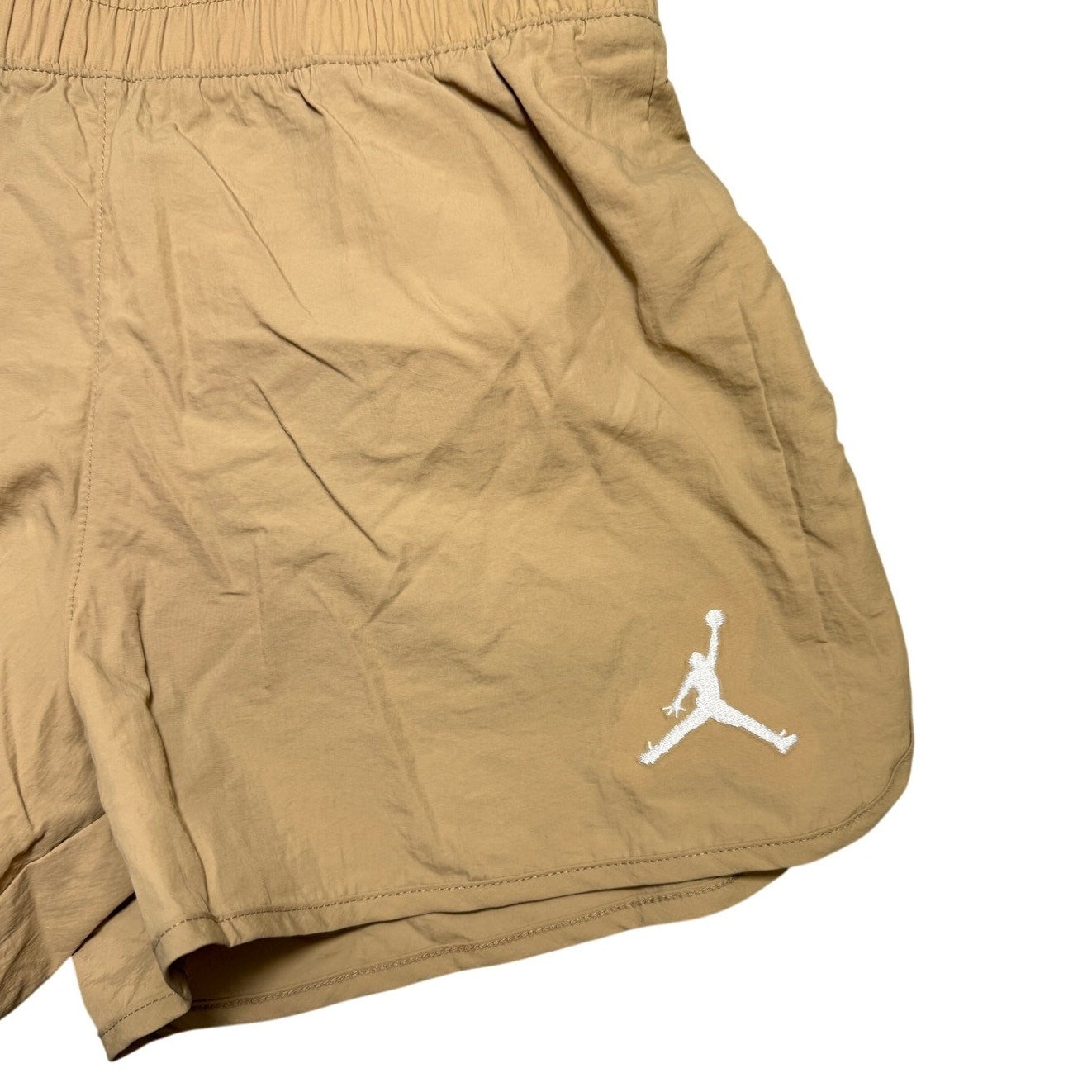 NWT Nike Jordan Youth Girls Large Khaki Shorts Legend Brown 5D170-XA3