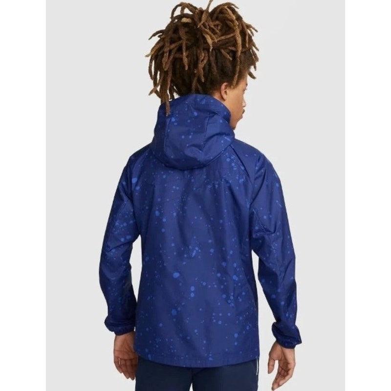 NWT Nike USA Soccer Anthem Windbreaker Jacket Blue Splatter Men’s Medium