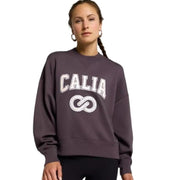 NWT CALIA Women's XL "CALIA" Pique Scuba Logo Crewneck