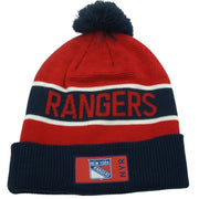 NWOT Fanatics New York Rangers Pom Beanie – Embroidered NHL Knit Hat