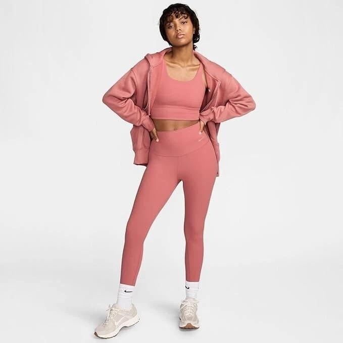 NWT Nike Zenvy Rib High-Waisted 7/8 Leggings Women's Medium HF1443-634
