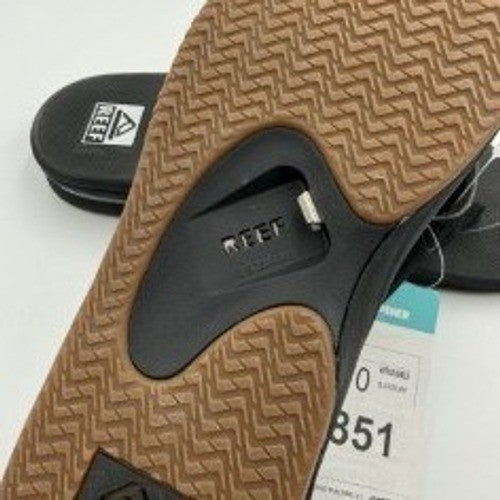 NWT Reef Fanning US Men's 10 Gunmetal/Ocean  "Bottle Opener"