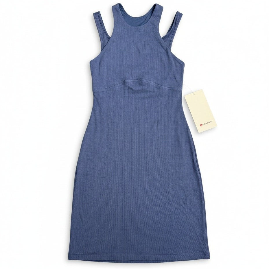Lululemon Ribbed Cotton-Modal Cut-Out Dress – Women’s Size 4 – NWT