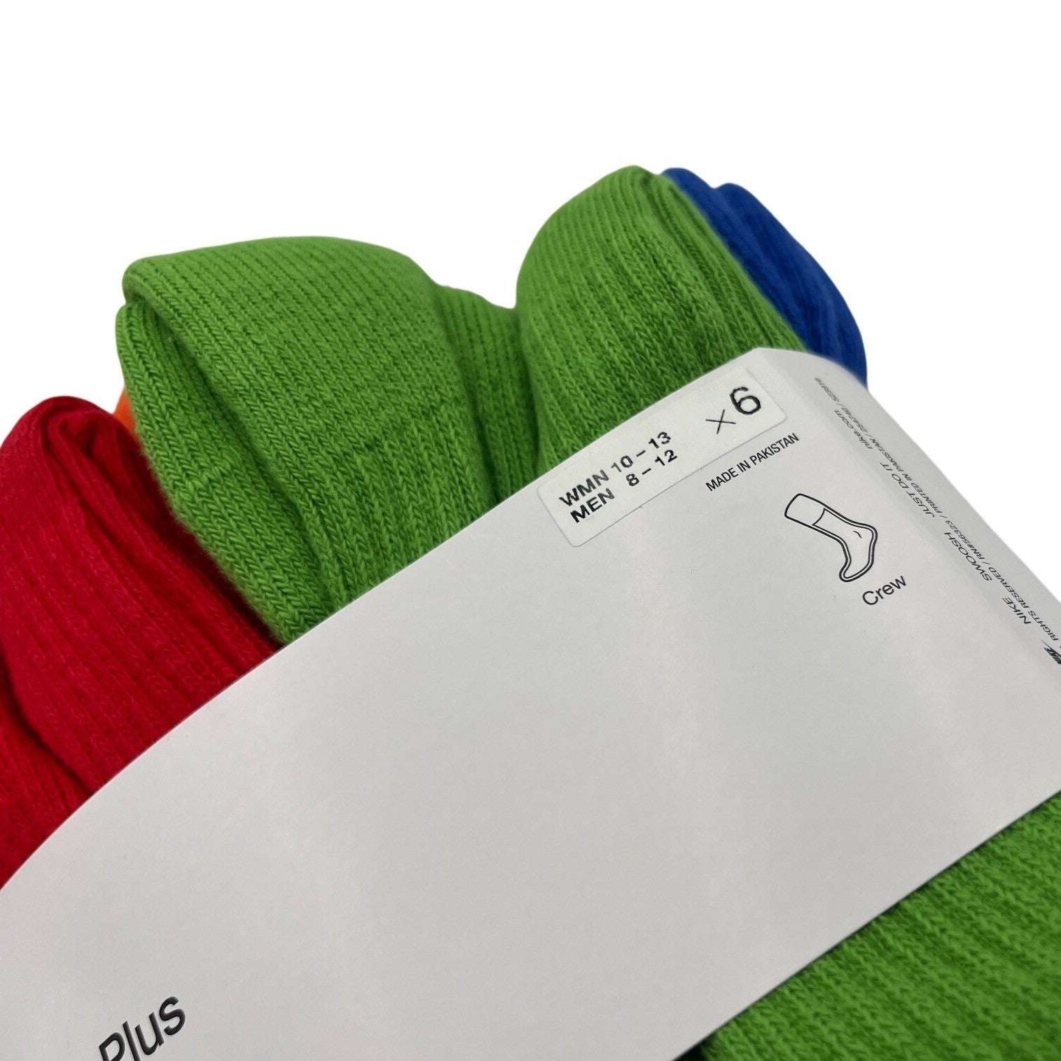 Nike Everyday Plus Cushioned Crew Training Socks – 6-Pack | Multicolor Unisex XL