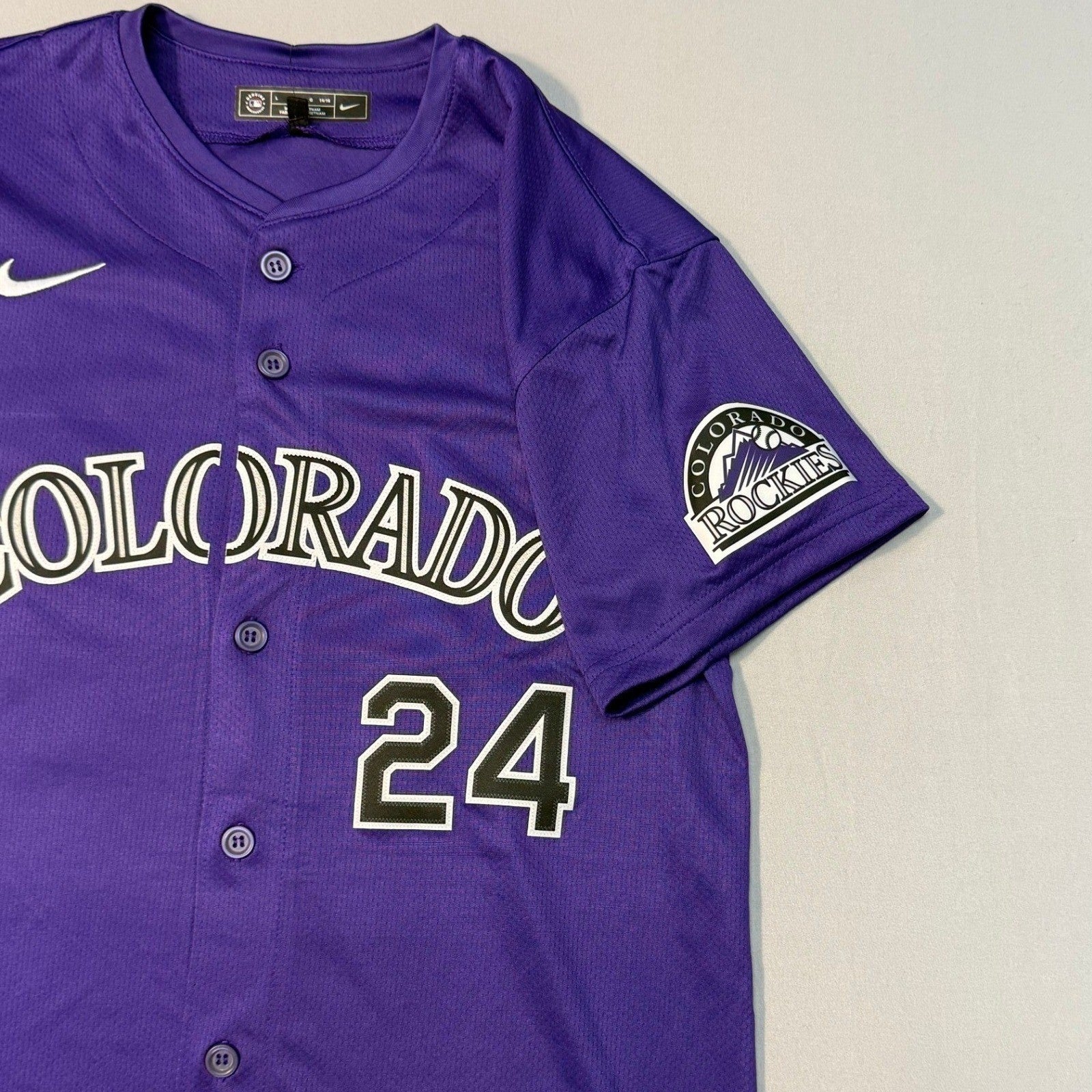 NWT Nike Colorado Rockies McMahon #24 MLB Replica Baseball Jersey – Youth Large