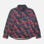 NWT Chubbies "The Funky Spore" Fleece Flannel Overshirt Men’s Extra Large