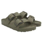 NWOT Birkenstock Arizona Big Buckle EVA Sandals Gray Taupe | Women’s 39