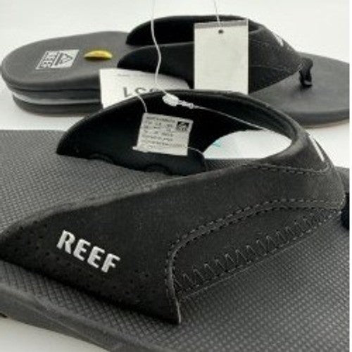 NWT Reef Fanning US Men's 10 Gunmetal/Ocean  "Bottle Opener"