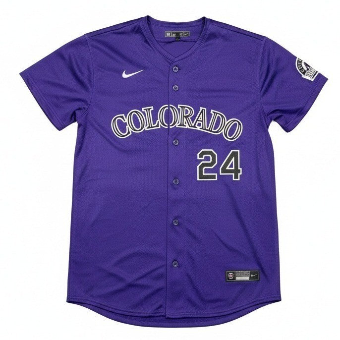 NWT Nike Colorado Rockies McMahon #24 MLB Replica Baseball Jersey – Youth Large