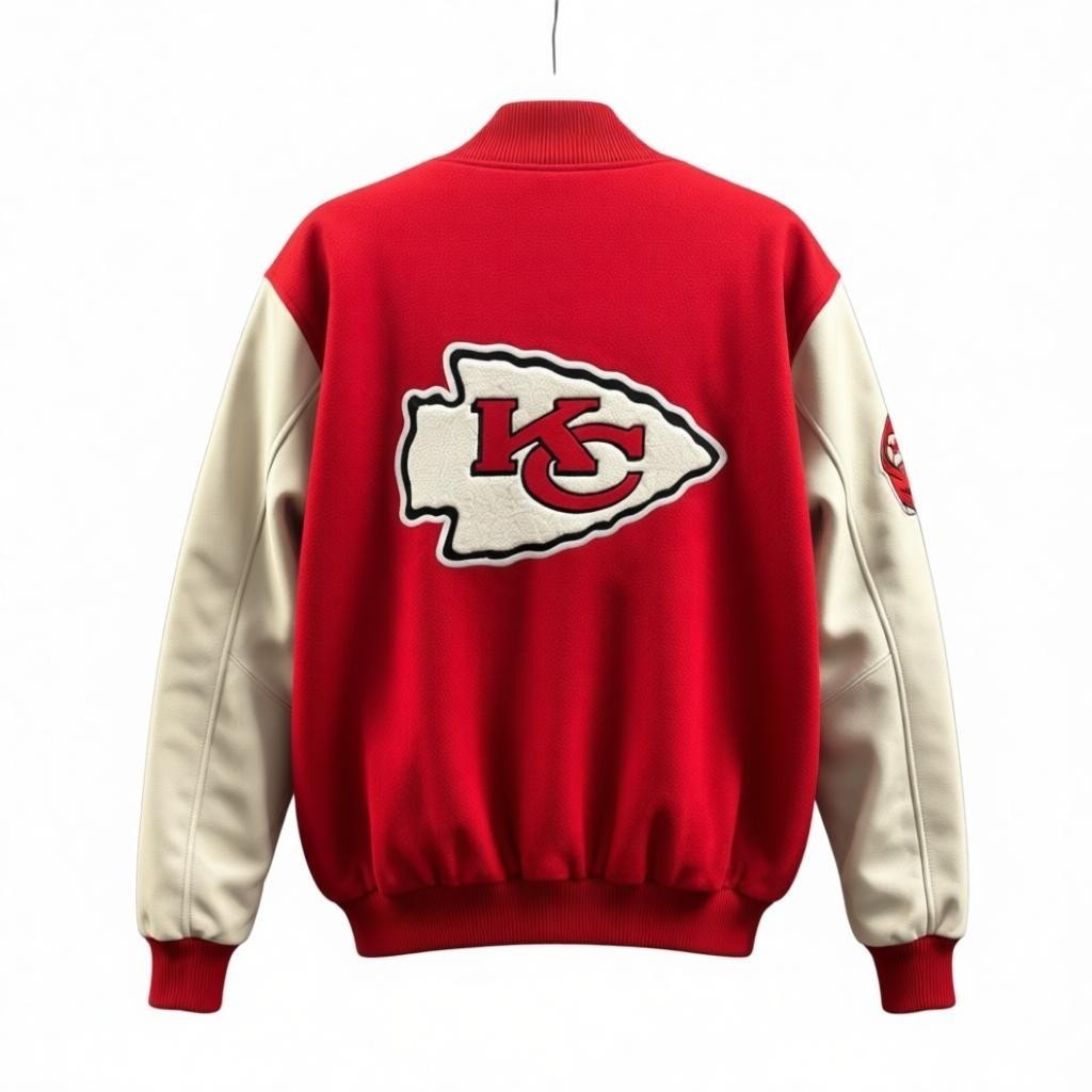 Starter Kansas City Chiefs Varsity Jacket – Quilted Lined, Embroidered Men's Med