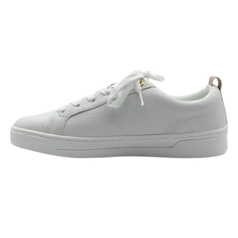 Ted Baker Bailey Icon Leather Sneakers – Pink & White – Women’s 8.5