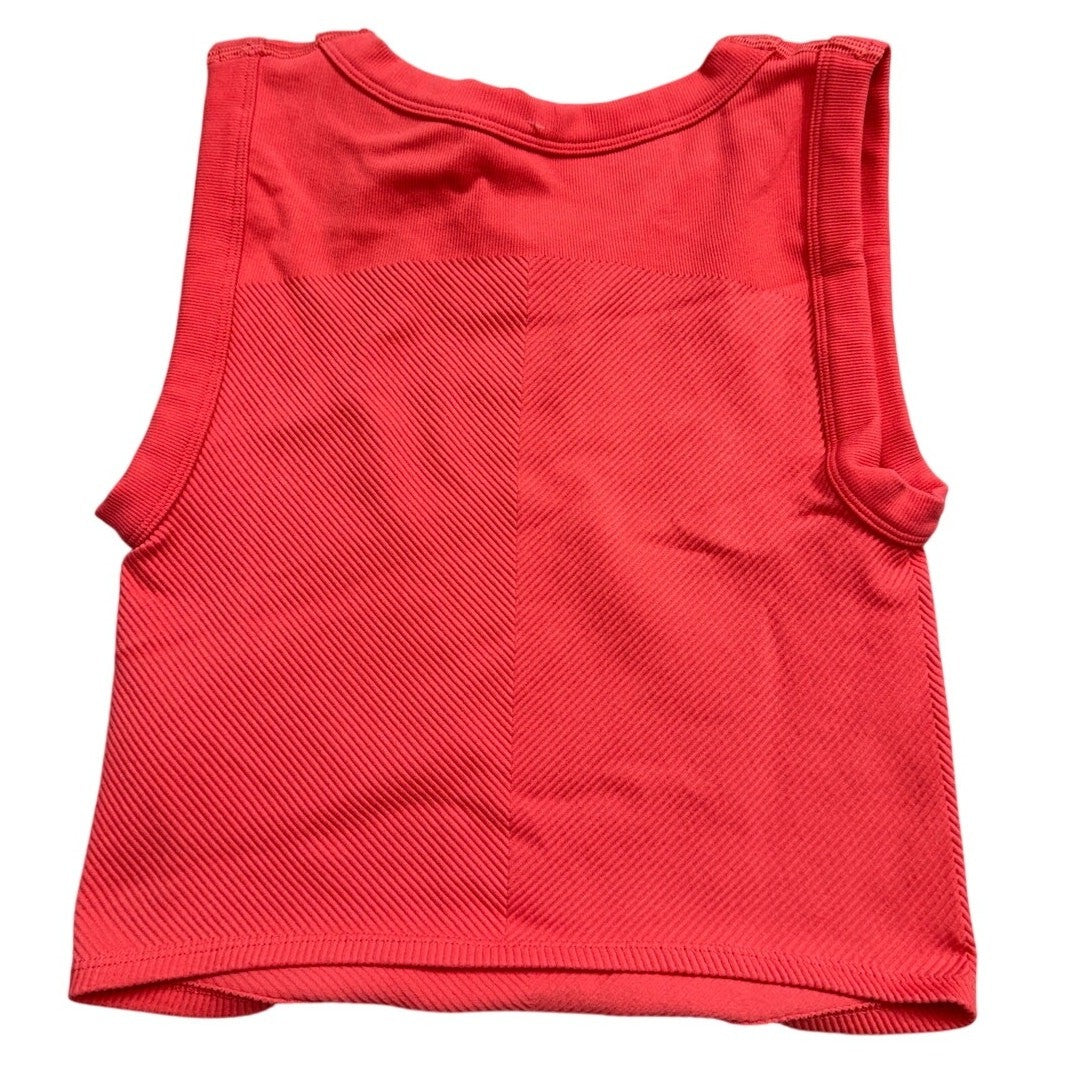 NWT FPMovement Ribbed Cropped Tank XS/S Coral Pink Performance Top
