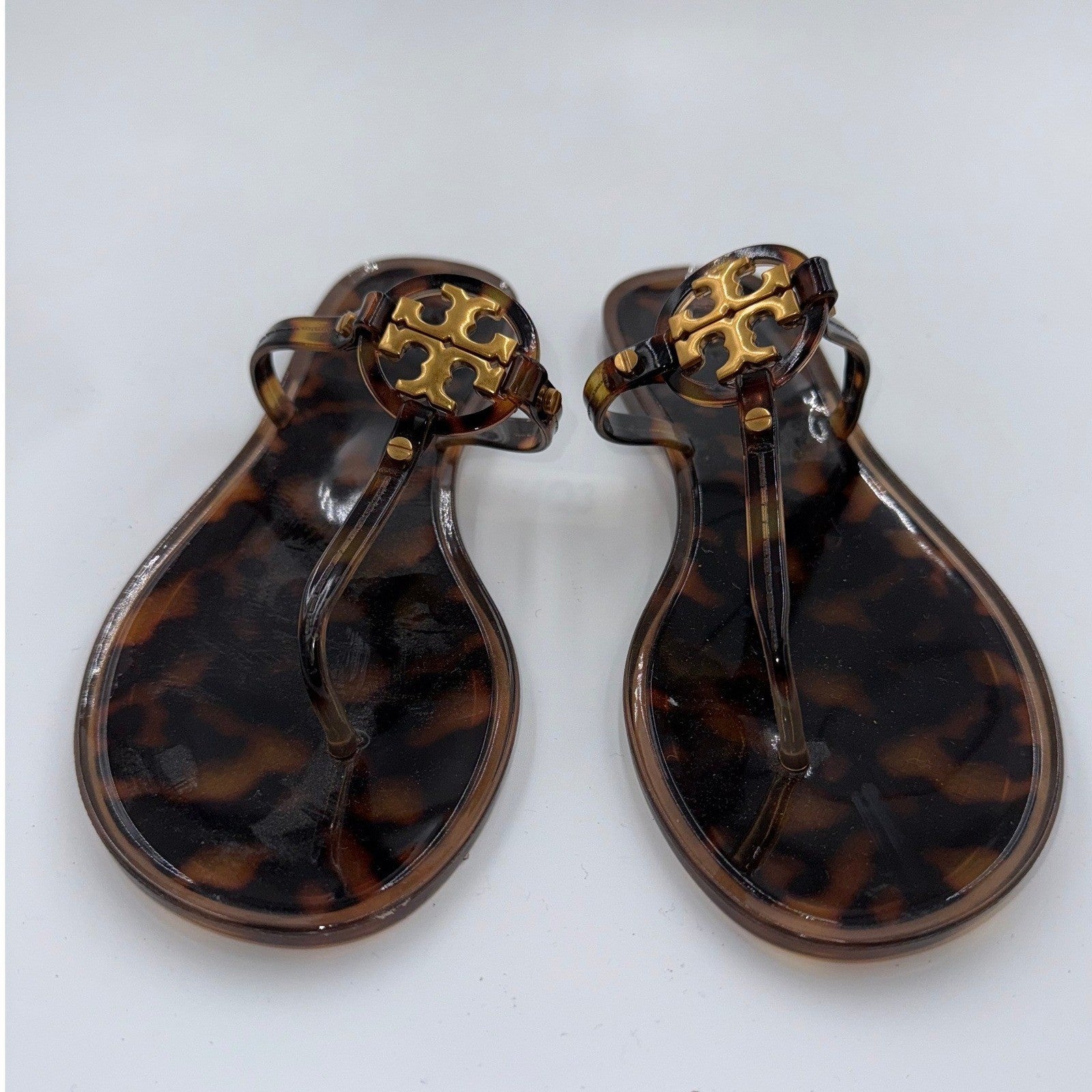 NWOT Tory Burch Mini Miller Tortoise Shell Jelly Women's Size 8
