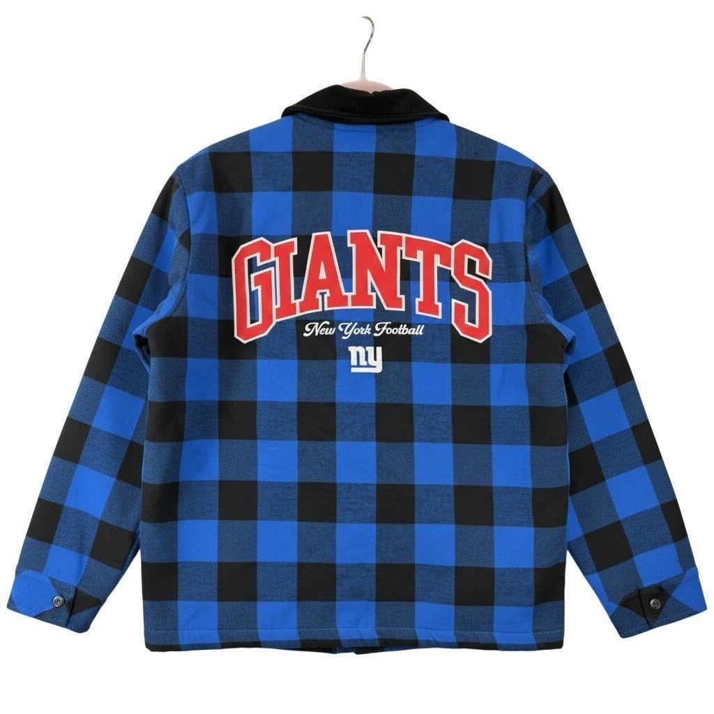 NWT The Wild Collective Women's Flannel Jacket (Team Apparel) NY GIANTS | Large
