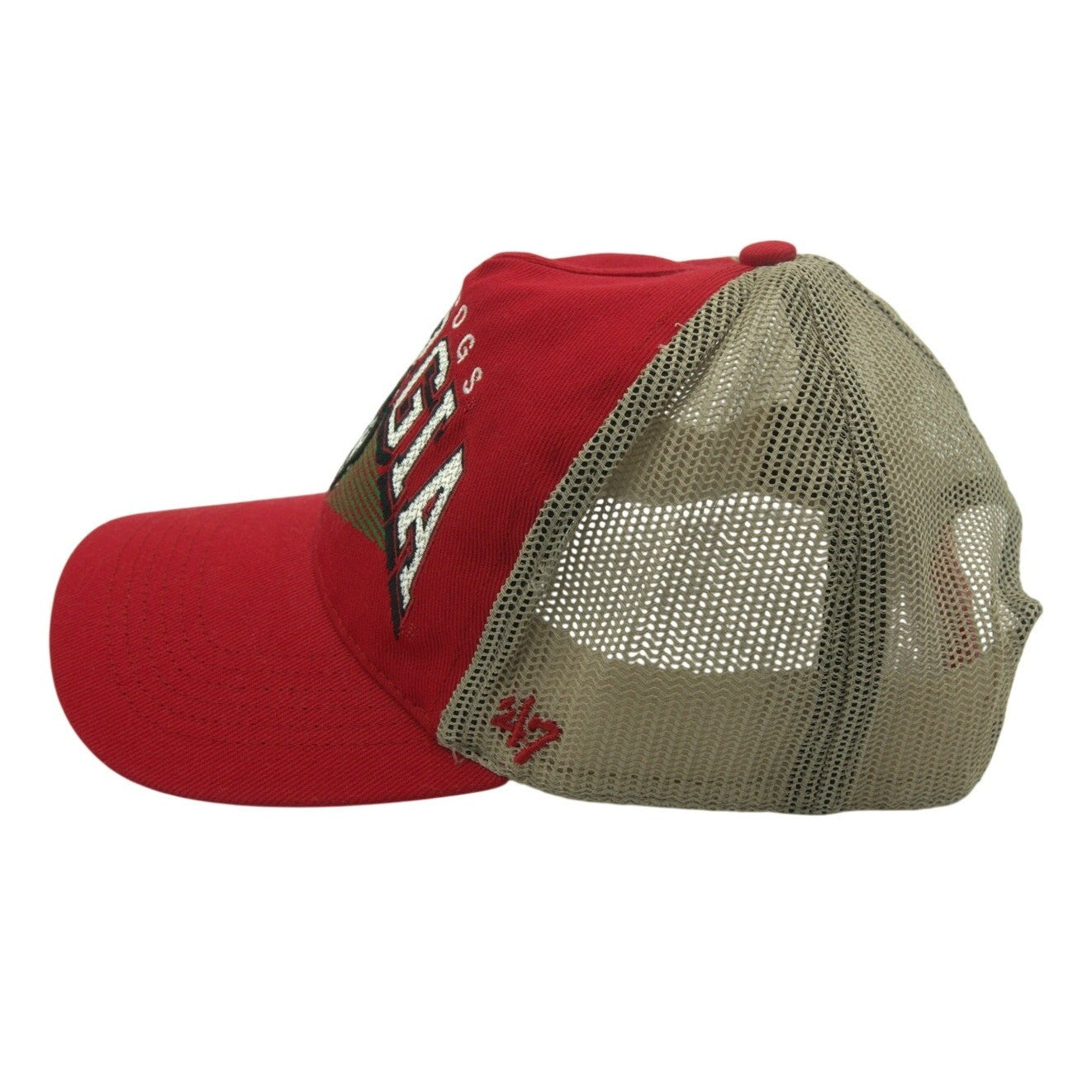 47 Brand Georgia Bulldogs Trucker Hat – Red / Khaki – NWOT