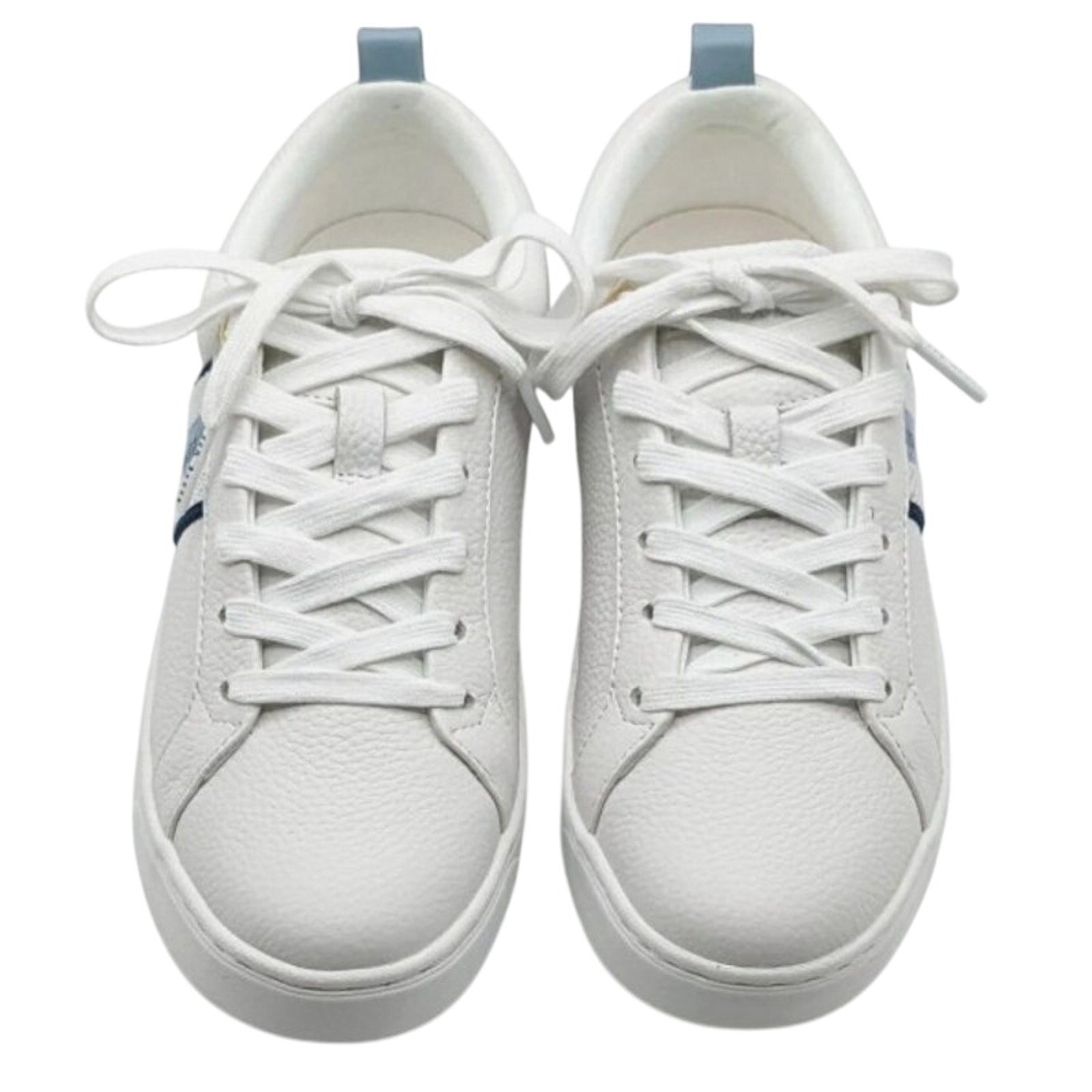 Ted Baker Bailey Icon Leather Sneakers – White & Blue – Women’s 7.5