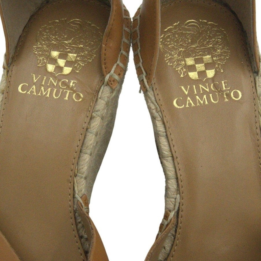 Vince Camuto Espadrille Wedge Sandals with Ankle Strap – Tan | Women’s 8.5