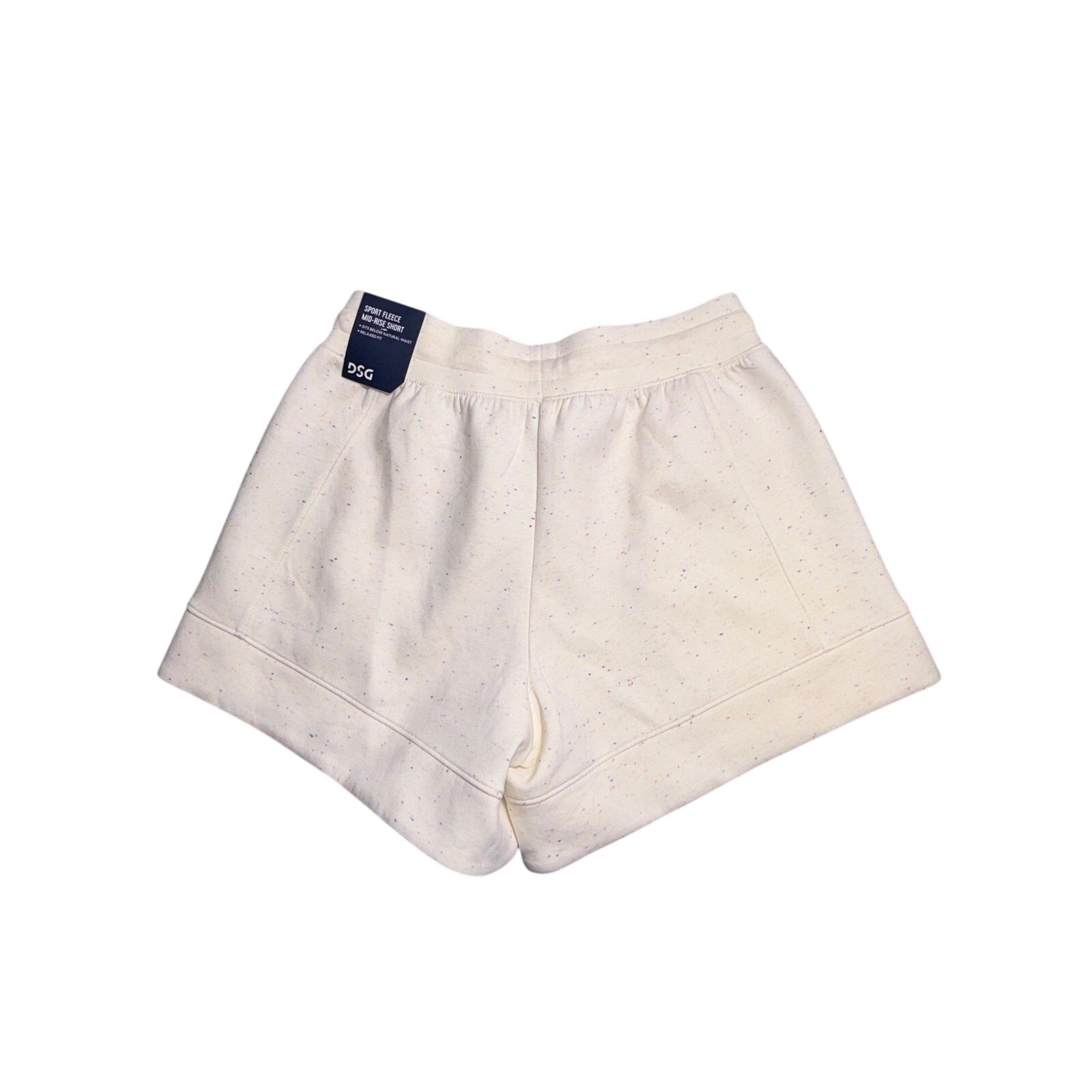 NWT DSG Sport Fleece Mid-Rise Shorts Bright Sand Multi Nep Women’s XS