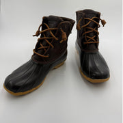 Sperry Top Sider STS91176 Women's 9.5 Brown WATERPROOF Saltwater Duck Boots