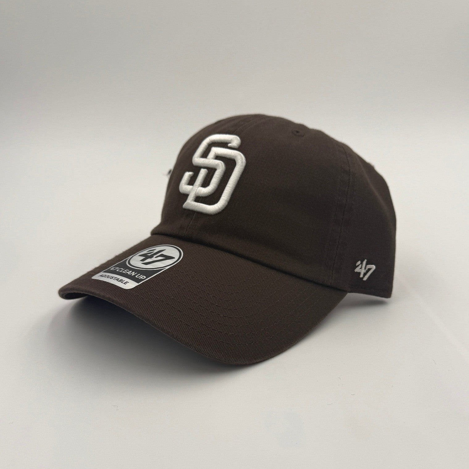 NWT San Diego Padres '47 Clean Up Adjustable Hat | SD Logo | Embroidered + Flag