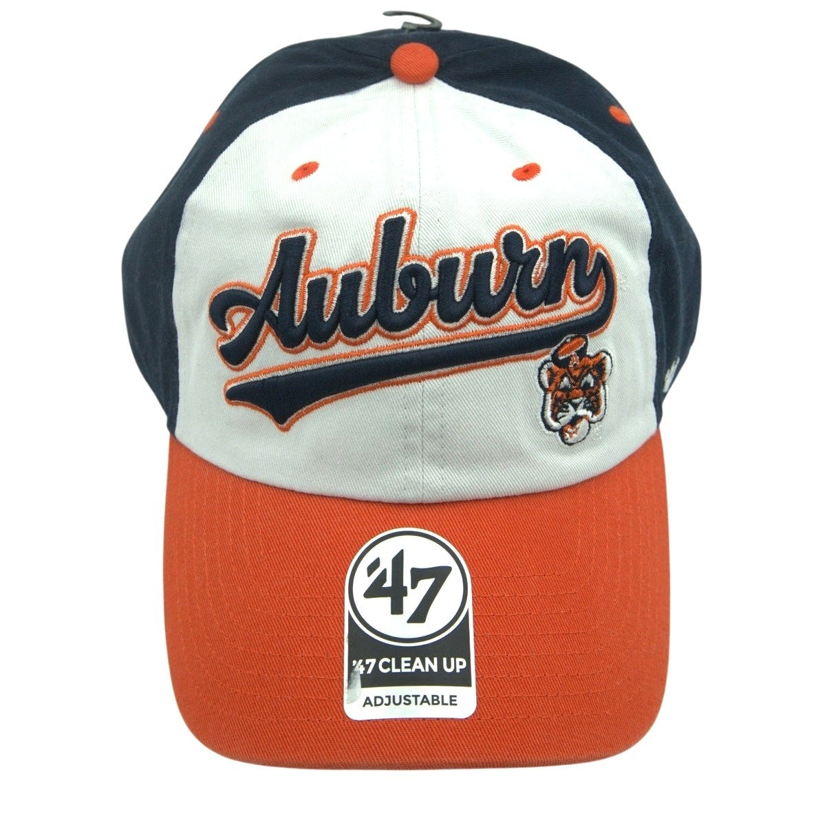 Auburn Tigers ‘47 Brand Clean Up Adjustable Hat Navy Orange NWT OSFM