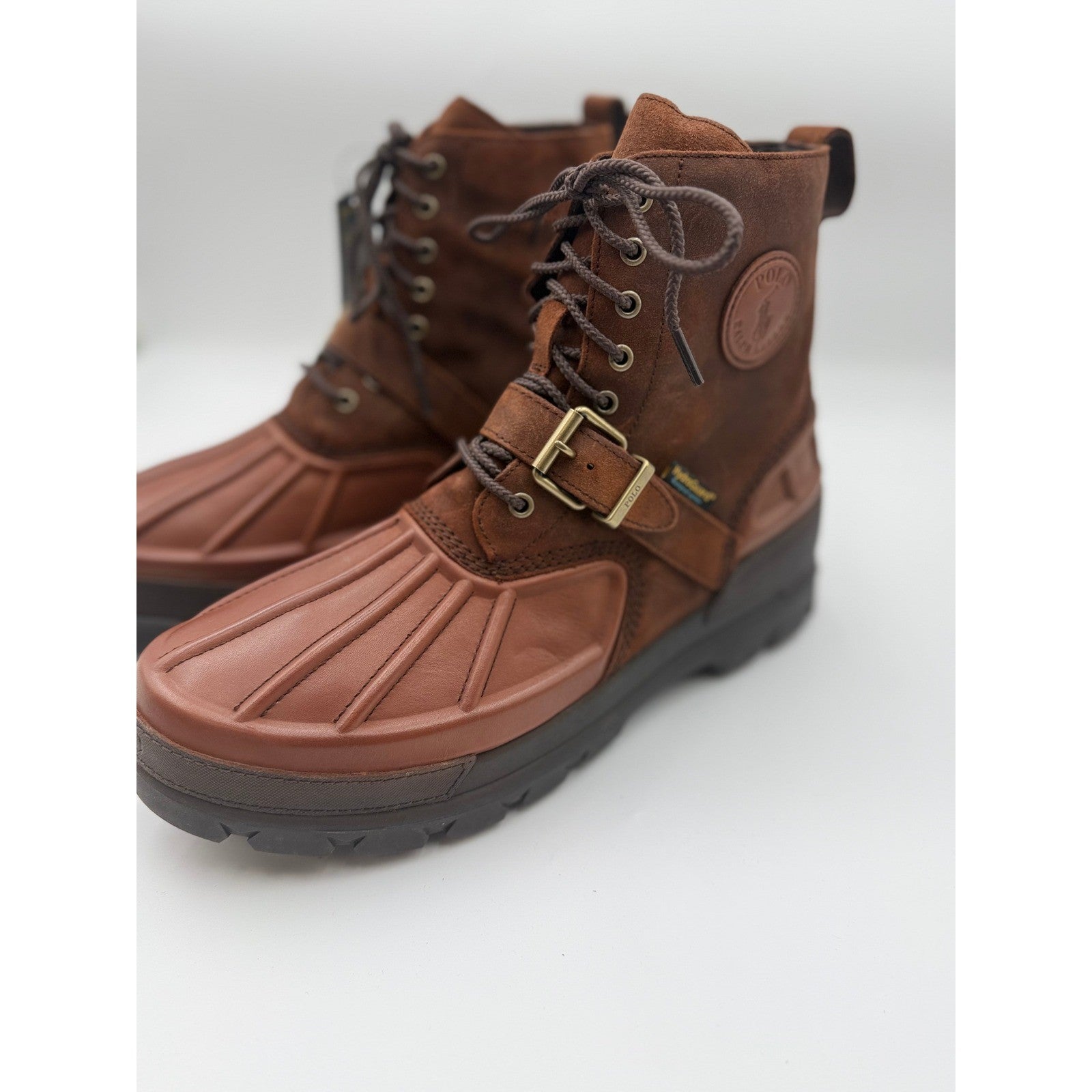 NWT POLO RALPH LAUREN Men's 14D Oslo High Waterproof Leather-Suede Boot