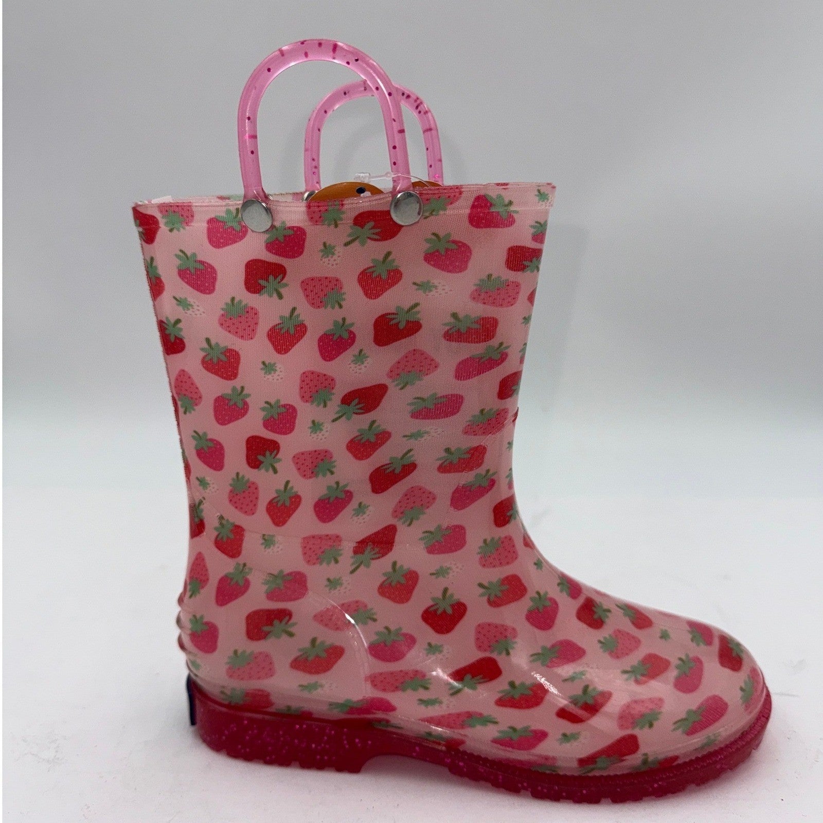 NWT Wildkin Rain Boots Youth Size 1  in Strawberry Patch