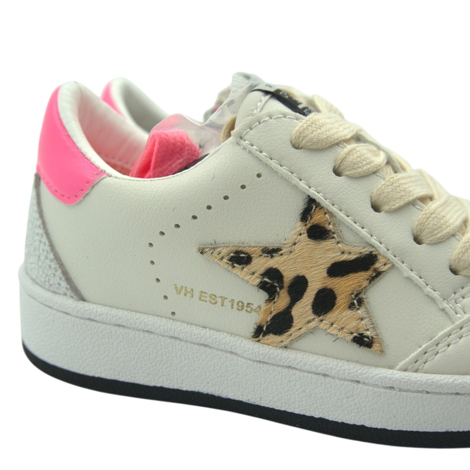 NIB Vintage Havana VHK White Leopard Multi Sneakers – Girls Size 8