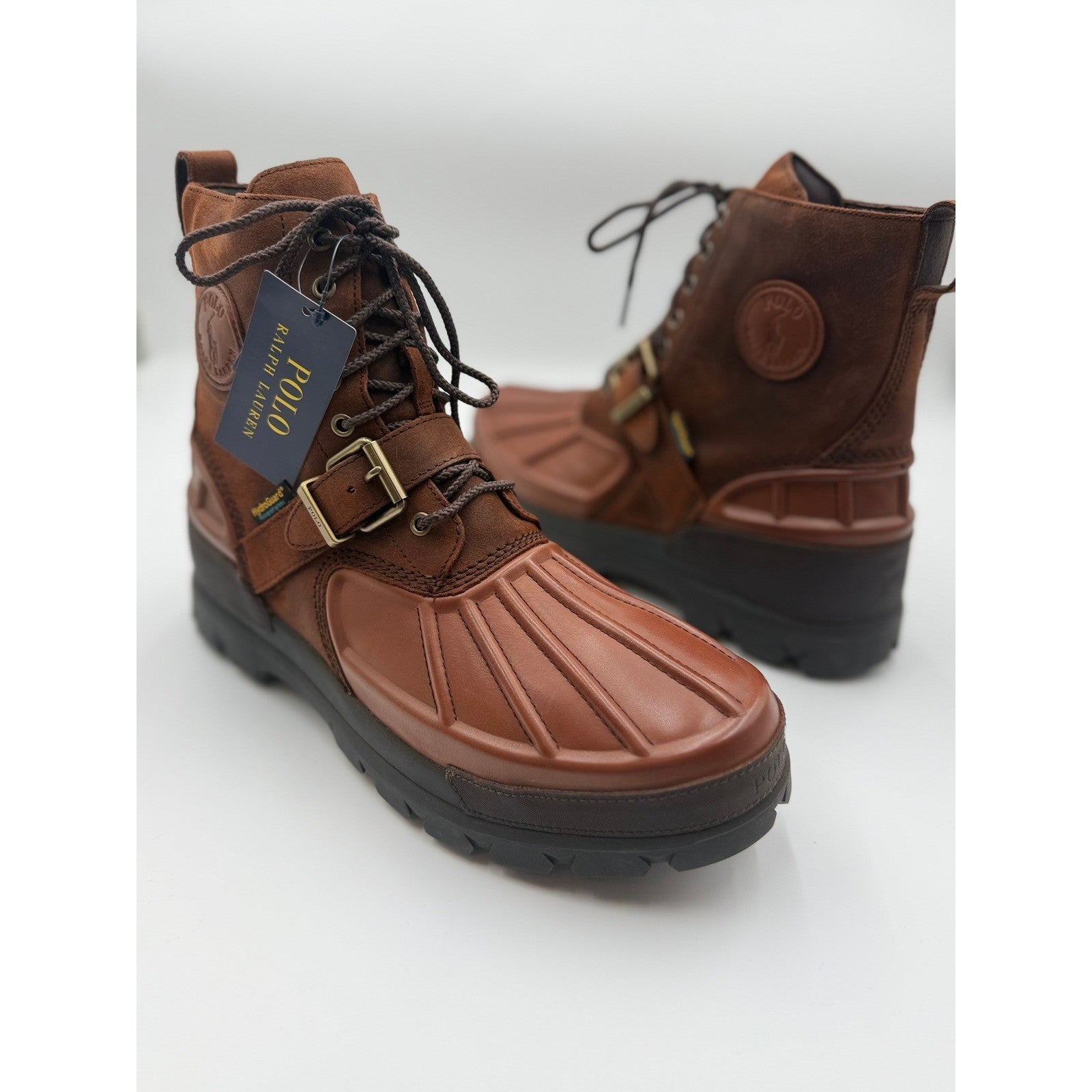 NWT POLO RALPH LAUREN Men's 14D Oslo High Waterproof Leather-Suede Boot