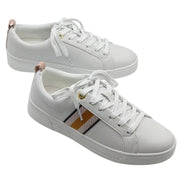 Ted Baker Bailey Icon Leather Sneakers – Pink & White – Women’s 6.5