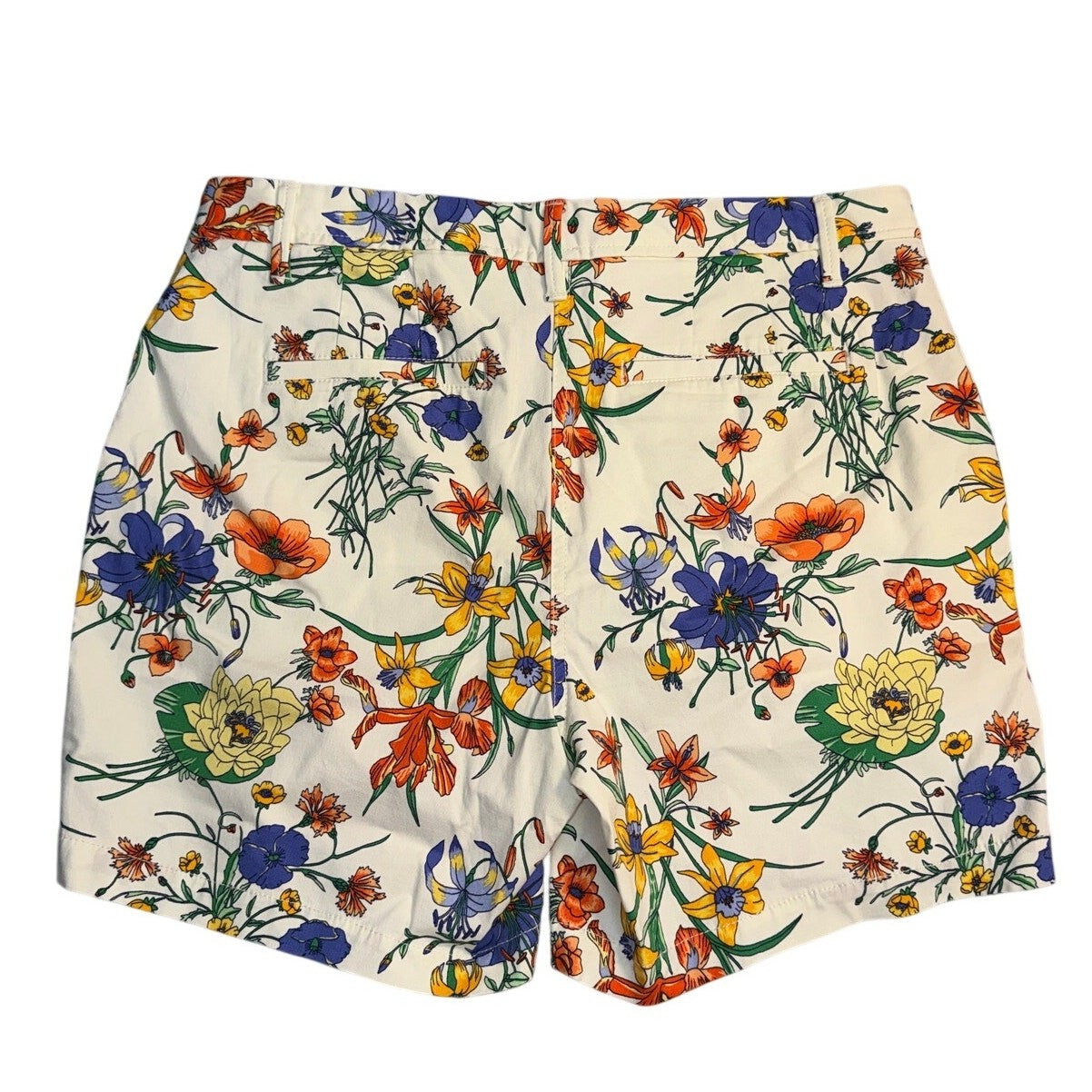 Talbots 8P Relaxed Chino Short 6" Floral Print Petite