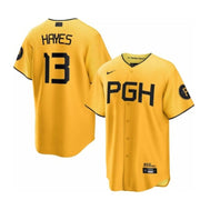 NWT Nike Men's Pittsburgh Pirates Ke'Bryan Hayes #13 Cool Base Jersey