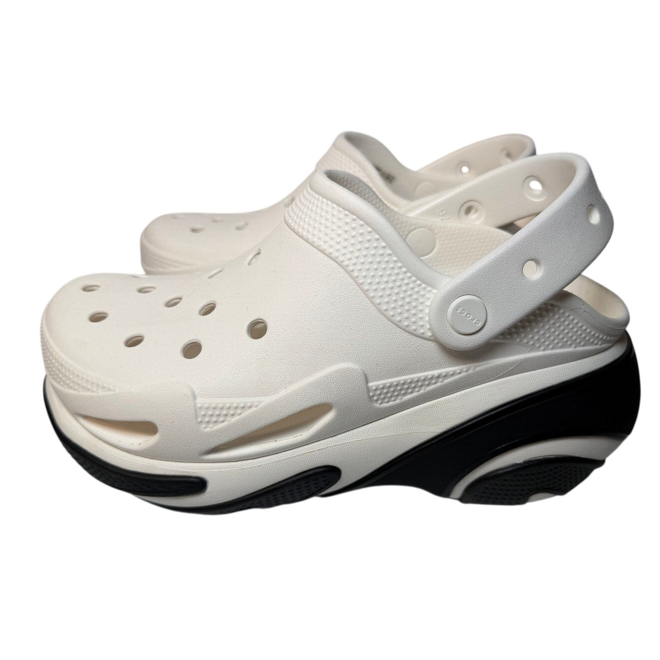 Bubble Crush Clog White Platform Shoes – Women’s Size 10 / Men’s Size 8 – NWT