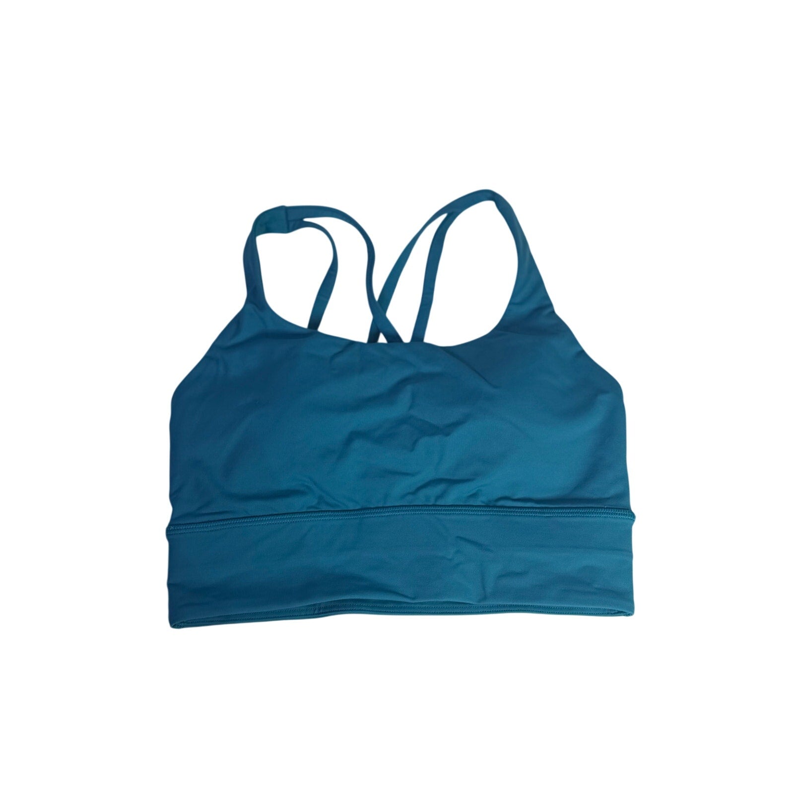 Lululemon Women’s Strappy Longline Sports Bra Teal Blue Size 4