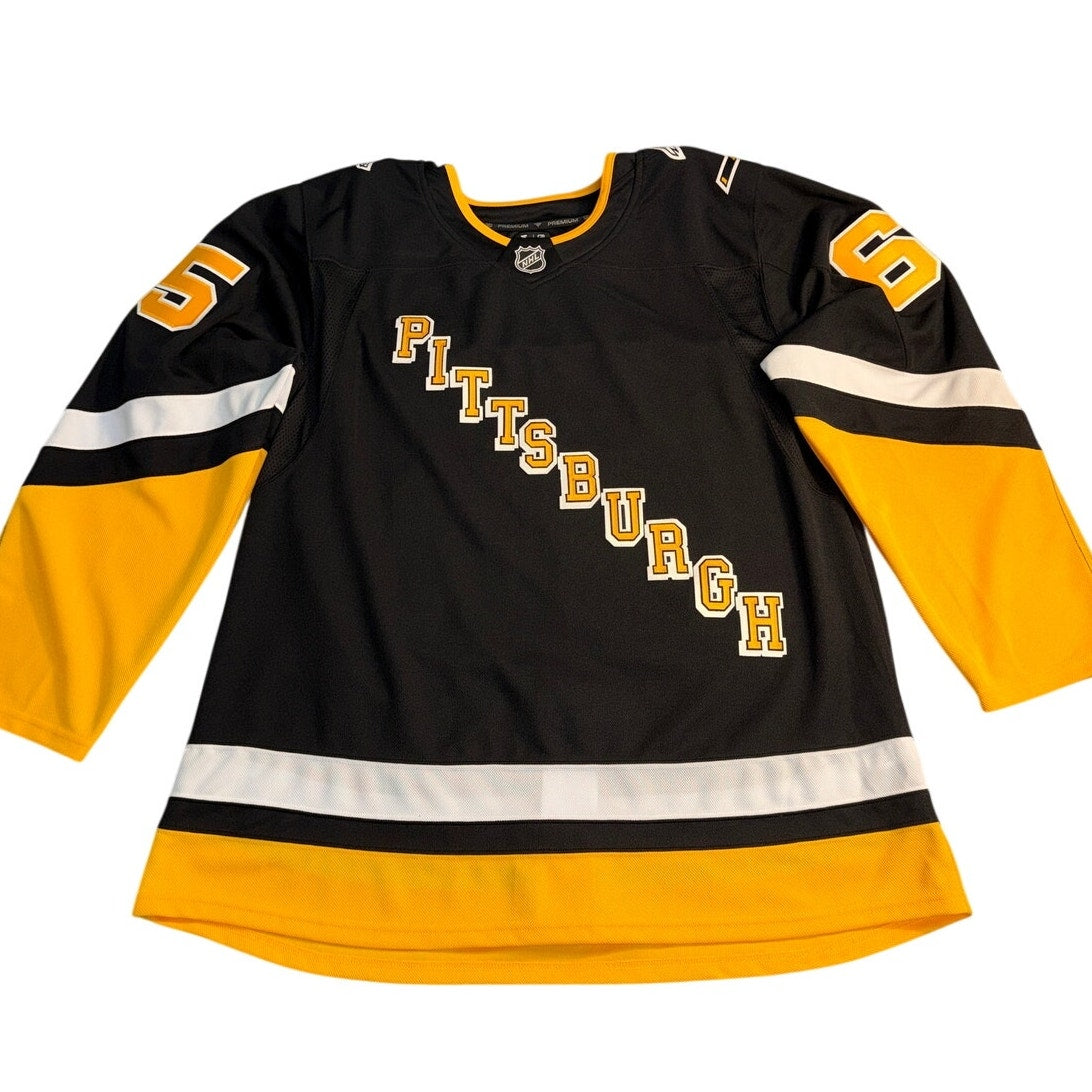 Fanatics Pittsburgh Penguins Erik Karlsson #65 NHL Premium Hockey Jersey Size 56
