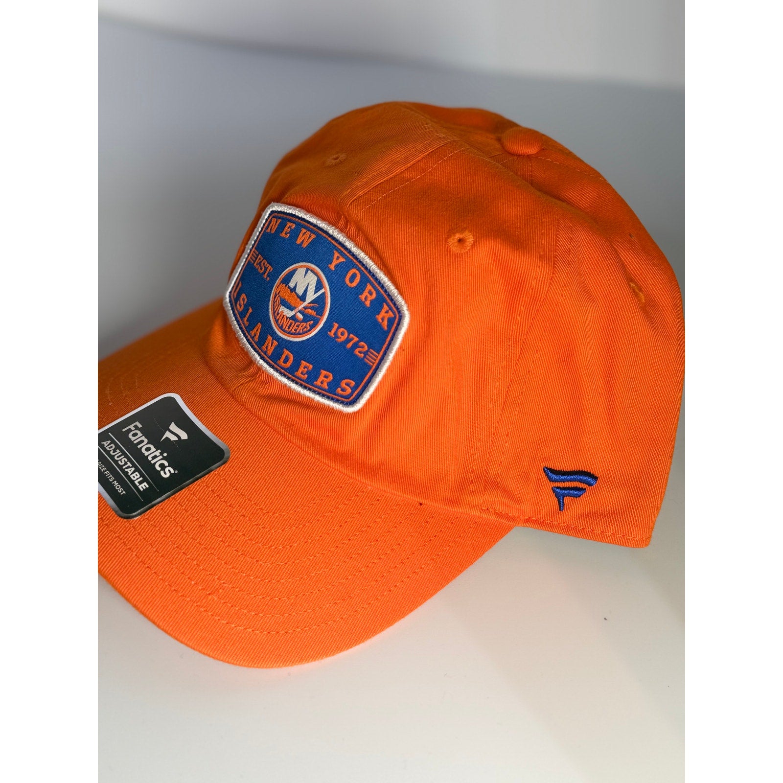Fanatics New York Islanders Adjustable Hat Orange Dad Cap One Size NWT